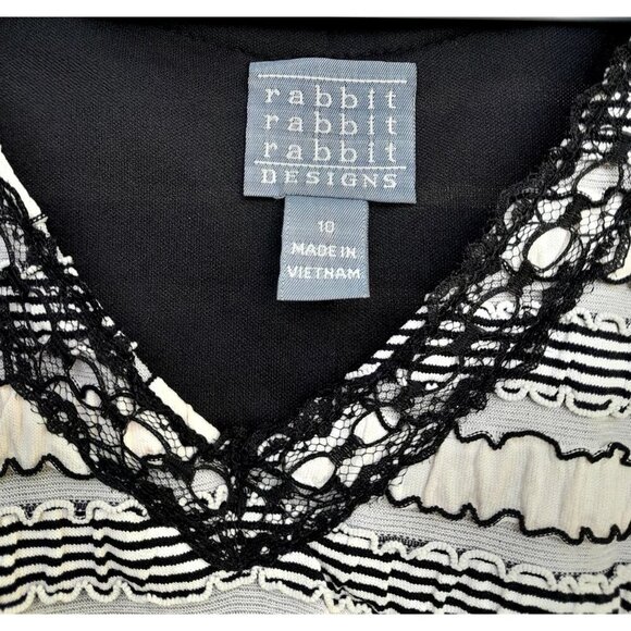 Rabbit Rabbit Rabbit Designs V-Neck Ruffle Dress Size 10 - Picture 10 of 10